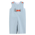 Load image into Gallery viewer, Light Gray 'Boo' Applique Overalls
