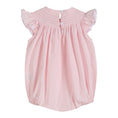 Load image into Gallery viewer, Light Pink Daisy Smocked Ruffle Romper
