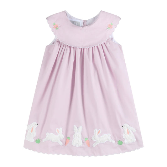 Light Purple Bunny and Flowers Dress