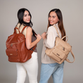 Load image into Gallery viewer, Signature Diaper Bag Caramel
