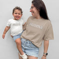 Load image into Gallery viewer, Embroidered Mama and Mini Matching Shirt Set in Neutral Beige

