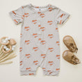 Load image into Gallery viewer, Mama Tattoo Hearts Bamboo Henley Romper
