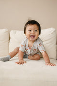Load image into Gallery viewer, Mama Tattoo Hearts Bamboo Henley Romper
