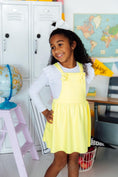 Load image into Gallery viewer, Bright Yellow Faux Suede Pinafore
