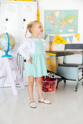 Load image into Gallery viewer, Mint Faux Suede Pinafore
