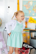 Load image into Gallery viewer, Mint Faux Suede Pinafore

