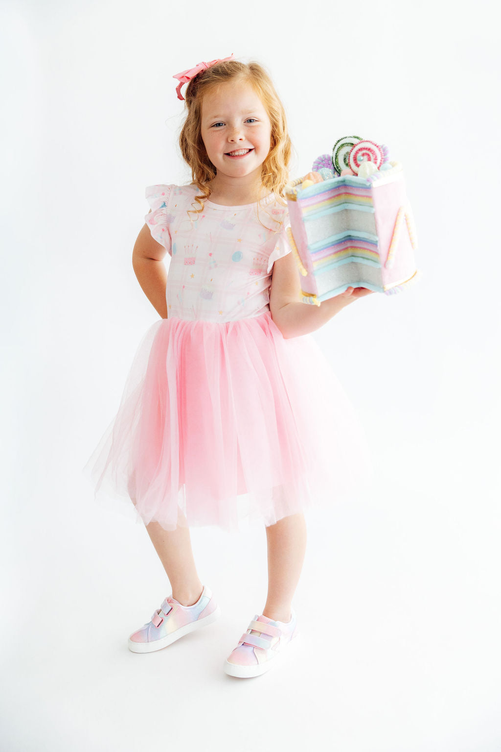 Birthday Magic Flutter Sleeve Tutu Dress