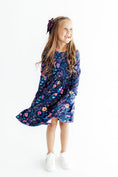 Load image into Gallery viewer, Botanical Beauty L/S Pocket Twirl Dress
