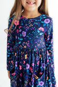 Load image into Gallery viewer, Botanical Beauty L/S Pocket Twirl Dress
