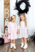 Load image into Gallery viewer, Pawsitively Spooky L/S Pocket Twirl Dress
