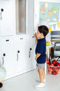 Load image into Gallery viewer, Boys Navy S/S Polo

