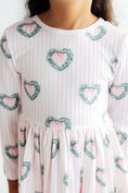 Load image into Gallery viewer, Christmas Charm L/S Ruffle Hem Twirl Dress
