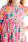 Load image into Gallery viewer, Holiday Cheer L/S Ruffle Hem Twirl Dress
