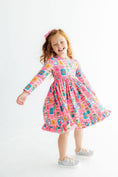Load image into Gallery viewer, Holiday Cheer L/S Ruffle Hem Twirl Dress
