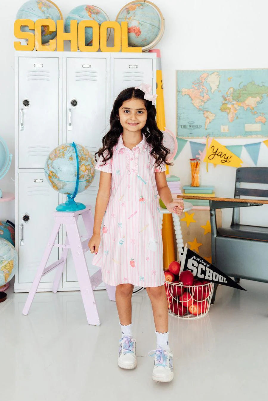 GOLD STAR GIRL S/S POLO DRESS