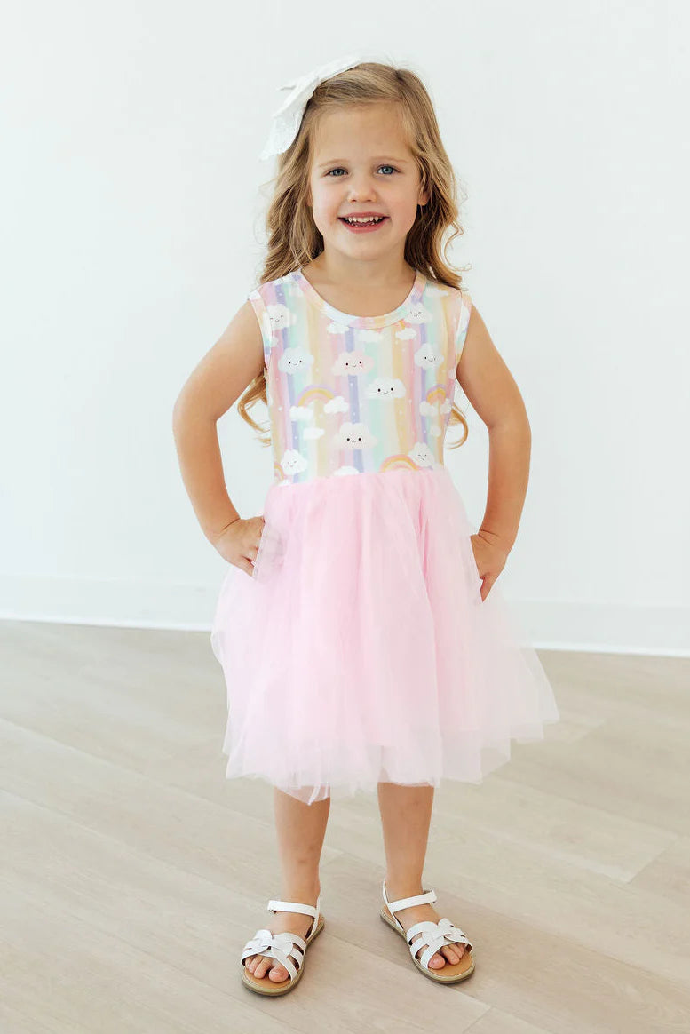 Rainbow Skies Tank Tutu Dress