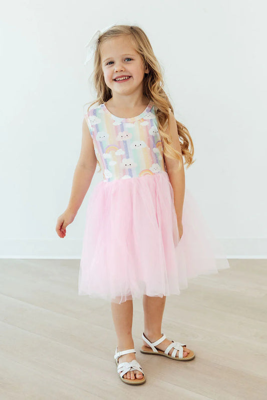 Rainbow Skies Tank Tutu Dress