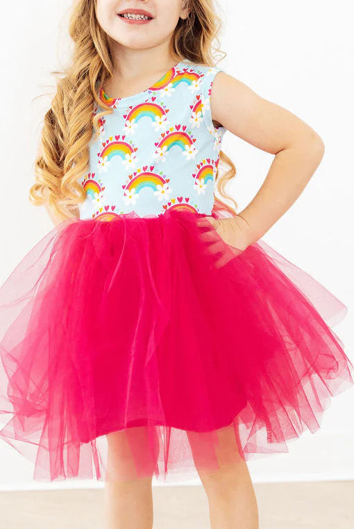 SMILING DAISIES TANK TUTU DRESS