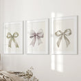 Load image into Gallery viewer, Aesthetic Bow Wall Art Set of 3. Neutral Gallery Set

