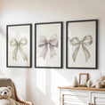 Load image into Gallery viewer, Aesthetic Bow Wall Art Set of 3. Neutral Gallery Set
