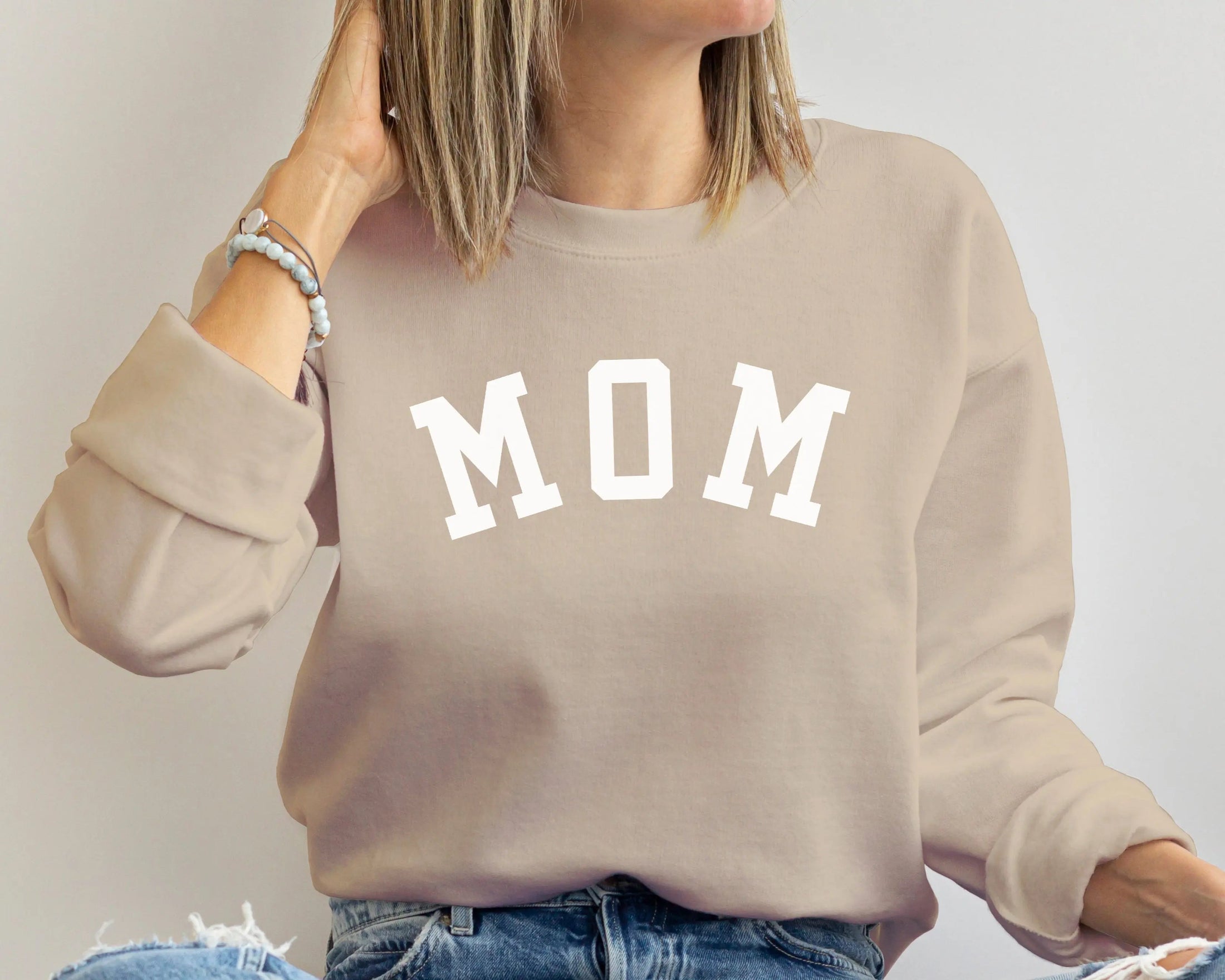 Mom, Dad and Baby Neutral Family Matching Sweatshirts