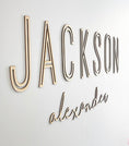Load image into Gallery viewer, Custom Nursery Wood Name Sign
