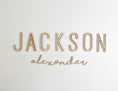 Load image into Gallery viewer, Custom Nursery Wood Name Sign
