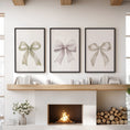 Load image into Gallery viewer, Aesthetic Bow Wall Art Set of 3. Neutral Gallery Set
