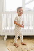 Load image into Gallery viewer, Neutral Checker 2pc Bamboo Pajamas
