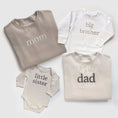 Load image into Gallery viewer, Neutral Family Matching Custom Embroidered Sweatshirts and Baby Outfits
