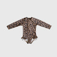 Load image into Gallery viewer, *PRE-ORDER* Girl's Long Sleeve Swimsuit | Leopard

