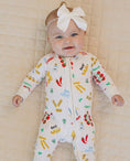 Load image into Gallery viewer, Bamboo Zip Romper | Pasta Club
