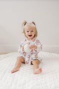 Load image into Gallery viewer, Pastel Pumpkins Bamboo Bubble Romper
