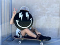Load image into Gallery viewer, Black Smiley Plush
