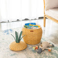 Load image into Gallery viewer, Pineapple Rattan Storage Basket Natural - Medium
