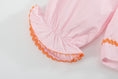 Load image into Gallery viewer, Pink and Orange Gingham Boo Smocked Dress and Bloomer Set
