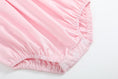 Load image into Gallery viewer, Pink and White Smocked Bubble Romper
