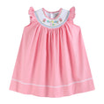 Load image into Gallery viewer, Pink Birthday Girl Smocked Bishop Dress
