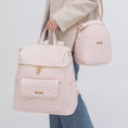 Load image into Gallery viewer, Signature Diaper Bag Pastel Pink
