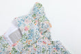 Load image into Gallery viewer, Pink Floral Print Smocked Futter Romper
