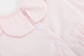 Load image into Gallery viewer, Pink Petal Collared Smocked Bubble Romper
