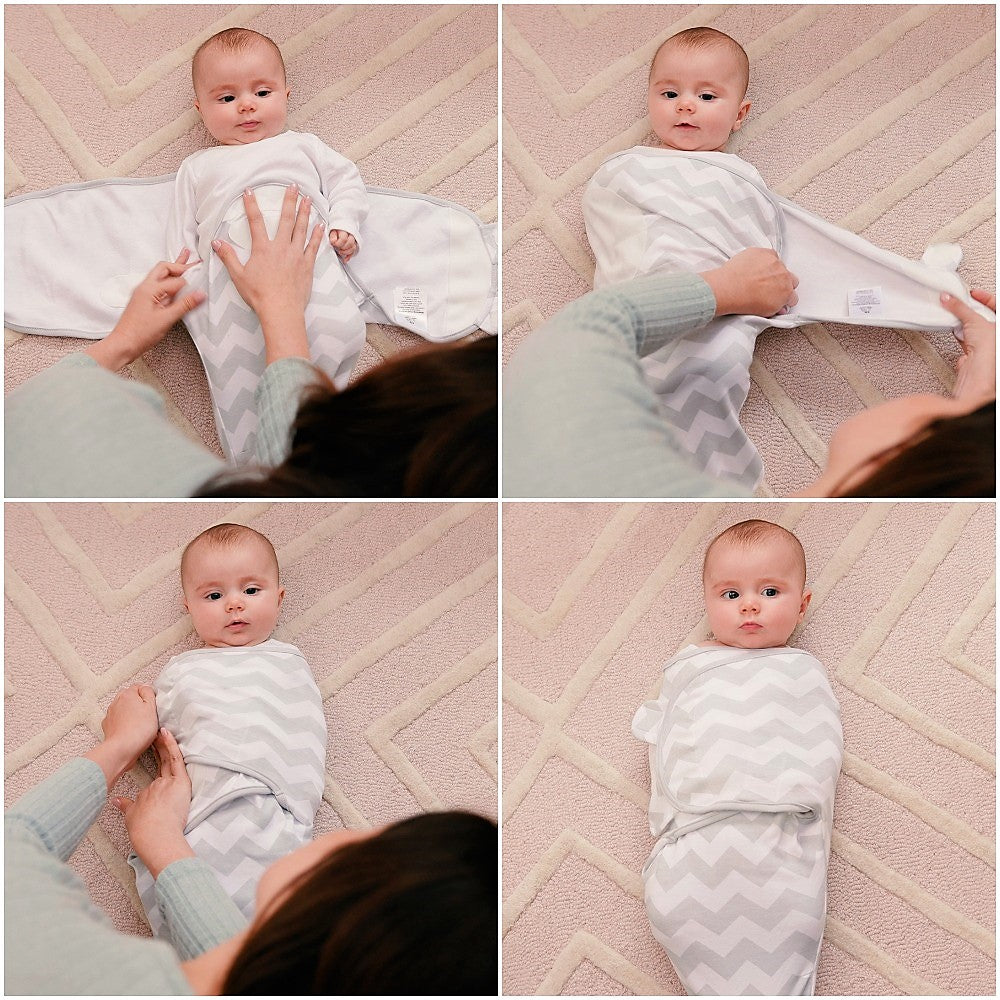 Easy Swaddle Blankets in Grey, Pack of 3