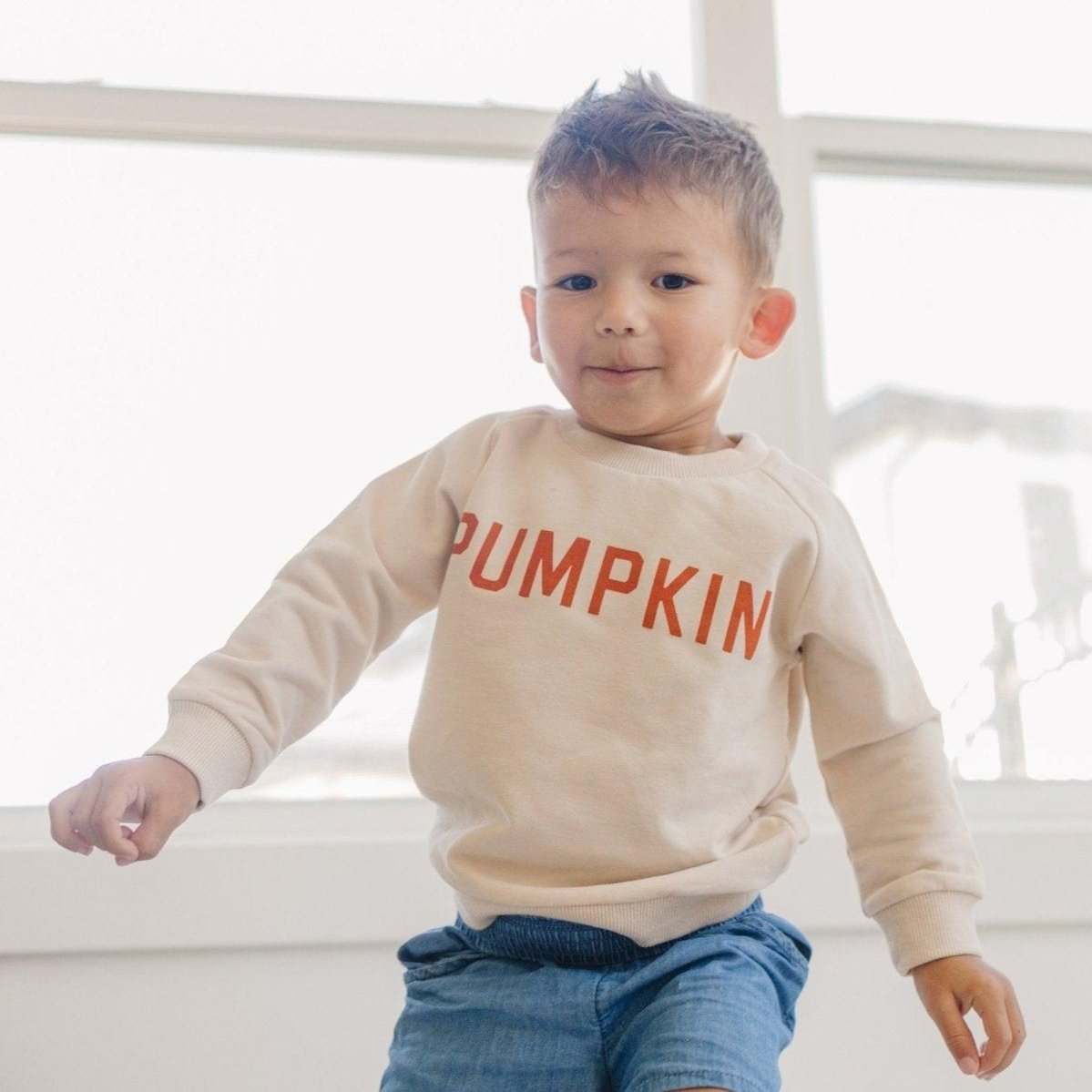Pumpkin Organic Cotton Crewneck Sweatshirt