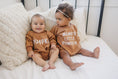 Load image into Gallery viewer, Pumpkin Sweatshirt Romper - Cream or Orange
