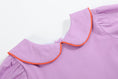 Load image into Gallery viewer, Purple Halloween Scene Girls Dress

