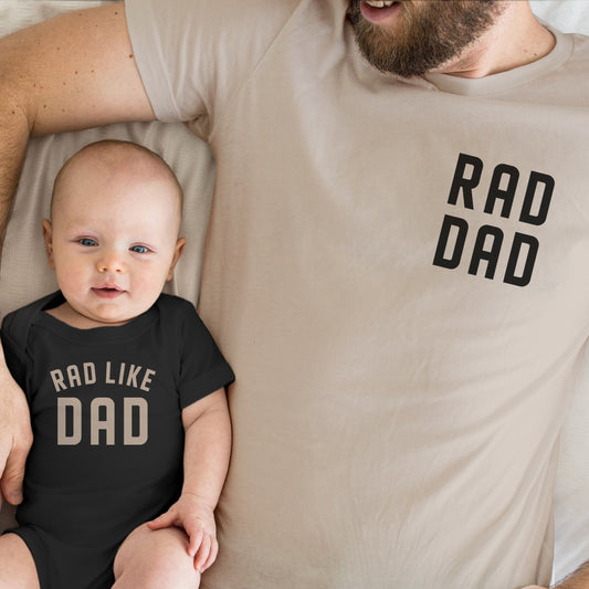 Rad Dad Matching T-Shirts and Baby Outfits