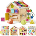 Load image into Gallery viewer, Brain & Hands Playset — Montessori Box (4–6 Months) + Activity Cube
