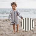 Load image into Gallery viewer, Child Rash Guard | Olive Stripe
