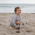 Load image into Gallery viewer, Child Rash Guard | Olive Stripe
