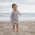 Load image into Gallery viewer, Child Rash Guard | Olive Stripe
